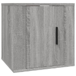 Mobili Porta TV a Parete 2 pz Grigio Sonoma 40x34,5x40 cm