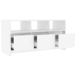 Mobile Porta TV Bianco Lucido 102x37,5x52,5 cm in Truciolato