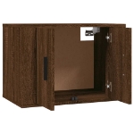 Set Mobili Porta TV 3 pz Rovere Marrone in Legno Multistrato