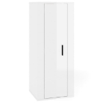 Set di Mobili Porta TV 2 pz Bianco Lucido in Legno Multistrato