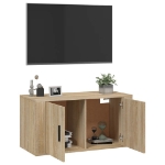 Mobile Porta TV a Parete rovere sonoma 80x34,5x40 cm