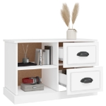 Mobile Porta TV Bianco 73x35,5x47,5 cm in Legno Multistrato