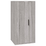 Set Mobili Porta TV 3 pz Grigio Sonoma in Legno Multistrato