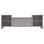 Mobile TV Grigio Sonoma 160x35x55 cm in Legno Multistrato