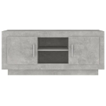 Mobile Porta TV Grigio Cemento 102x35x45cm in Legno Multistrato