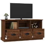 Mobile Porta TV Rovere Marrone 100x35x50 cm Legno Multistrato