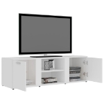 Mobile Porta TV Bianco 120x34x37 cm in Legno Multistrato