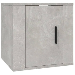 Mobili Porta TV a Parete 2 pz Grigio Cemento 40x34,5x40 cm