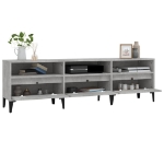 Mobile TV Grigio Cemento 150x30x44,5 cm Legno Multistrato