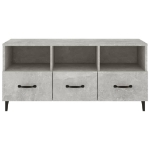 Mobile Porta TV Grigio Cemento 102x35x50 cm Legno Multistrato