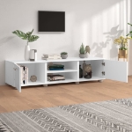 Mobile Porta TV Bianco 140x40x35 cm Legno Multistrato