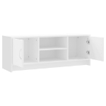 Mobile Porta TV Bianco 102x30x37,5 cm in Legno Multistrato