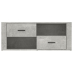 Mobile per TV Grigio Cemento 100x35x40 cm Legno Multistrato