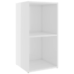 Mobili Porta TV 4 pz Bianco Lucido 72x35x36,5 cm in Truciolato