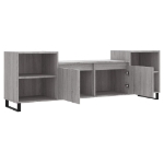 Mobile TV Grigio Sonoma 160x35x55 cm in Legno Multistrato