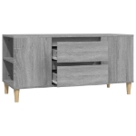 Mobile Porta TV Grigio Sonoma 102x44,5x50 cm Legno Multistrato