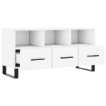 Mobile Porta TV Bianco 102x36x50 cm in Legno Multistrato