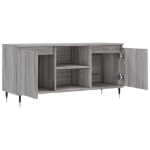 Mobile Porta TV Grigio Sonoma 104x35x50 cm in Legno Multistrato