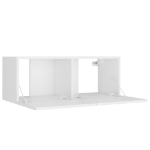 Set di Mobili Porta TV 5 pz Bianco in Legno Multistrato