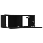 Set Mobili Porta TV 8pz Nero in Legno Multistrato