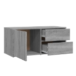 Mobile Porta TV Grigio Sonoma 80x34x36 cm in Legno Multistrato