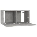 Mobili Porta TV Pensili 3pz Grigio Cemento 60x30x30 cm