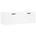 Mobile a Parete Bianco 100x36,5x35 cm in Legno Multistrato