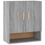 Armadietto a Muro Grigio Sonoma 60x31x70cm in Legno Multistrato