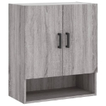 Armadietto a Muro Grigio Sonoma 60x31x70cm in Legno Multistrato