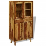 Credenza in Legno di Sheesham 90x40x175 cm