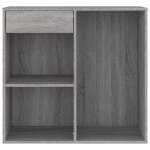 Armadietto Cosmetici Grigio Sonoma 80x40x75cm Legno Multistrato