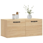 Mobile a Parete Rovere Sonoma 80x36,5x35 cm Legno Multistrato