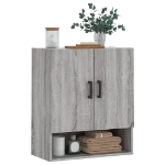 Armadietto a Muro Grigio Sonoma 60x31x70cm in Legno Multistrato