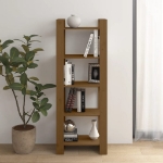 Libreria/Divisorio Marrone Miele 60x35x160 cm Legno Massello