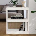 Libreria/Divisorio Bianco 60x30x71,5 cm in Massello di Pino