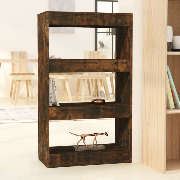 Libreria/Divisorio Rovere Fumo 60x30x103 cm in Truciolato