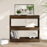 Libreria/Divisorio Rovere Marrone 80x30x72 cm