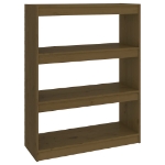 Libreria/Divisorio Miele 80x30x103,5 cm Legno Massello di Pino