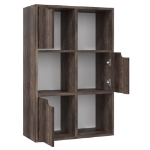 Libreria Rovere Fumo 60x27,5x88 cm in Legno Multistrato