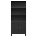 Libreria Industriale Antracite 80x32x180 cm in Acciaio