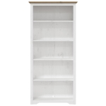 Libreria BODO 5 Ripiani 80x38x180cm Legno Massello Pino Marrone