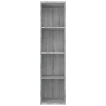 Libreria/Mobile TV Grigio Sonoma 36x30x143 cm Legno Multistrato