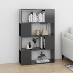 Libreria/Divisorio Grigio 80x24x124,5 cm in Truciolato