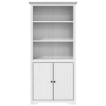 Libreria BODO 80x40x172 cm in Legno Massello di Pino Bianco