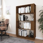 Libreria/Divisorio Miele 80x25x132 cm Legno Massello