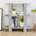 Libreria/Divisorio Grigio Cemento 80x30x87 cm