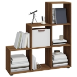 Libreria a Scala Rovere Marrone 107 cm in Legno Multistrato