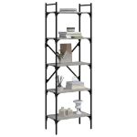 Libreria Grigio Sonoma 5 Ripiani 56x31,5x174 cm Multistrato