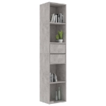 Libreria Grigio Cemento 36x30x171 cm in Legno Multistrato