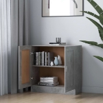 Libreria Grigio Cemento 82,5x30,5x80 cm in Legno Multistrato